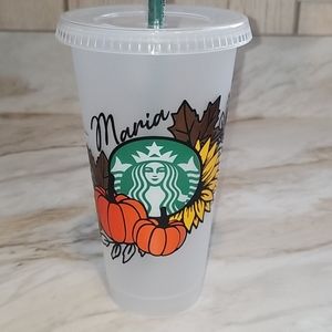 Custom Fall Starbucks cup